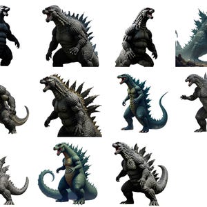 Silhueta de Godzilla PNG Clipart - Design Kaiju para Camisetas, Convites e Artesanato de Sublimação