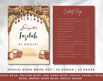 Mehndi Dholki Song Book: Desi Wedding Songs Lyrics (PDF Download)