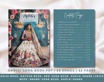 Mehndi Dholki Song Book: Indian Pakistani Wedding Songs (PDF Download)