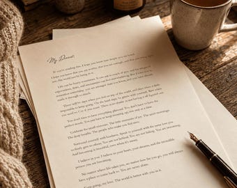 Personalized Comfort Character Letter – Anime, Movie, TV, Book Conversation