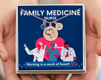 Family Medicine Nurse, Nurse Necklace, Nurse Appreciation Gift, gift for nurse, family medicine RN