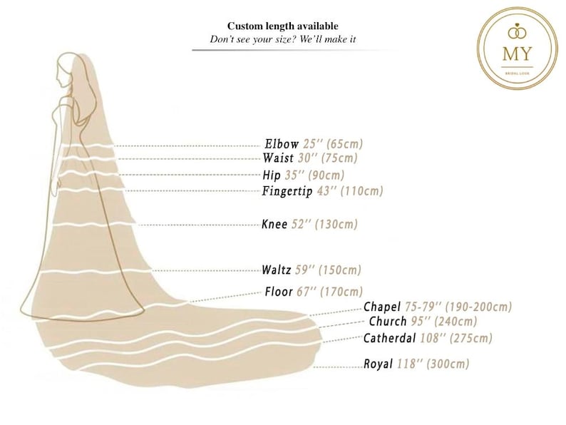 Single layer soft simple wedding veil | Simple wedding veil | One tier bridal veil soft image 9