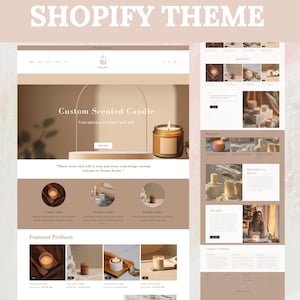 Peut inclure: Page d'accueil d'un site web pour une entreprise de bougies appelée Serene Scents. Le site web propose une variété de bougies, y compris des bougies parfumées personnalisées, des bougies d'occasion et des bougies haut de gamme. Le site web comprend également un blog, une page à propos de nous et une section de commentaires des clients.