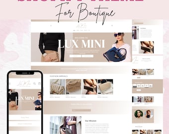 Shopify Theme, Shopify Website for Boutique, Shopify template, Shopify 2.0 Digital Stuff Templates, Website templates, Shopify Banners