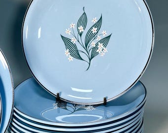 Homer Laughlin Skytone "Stardust" Salad & Bread Plates -B