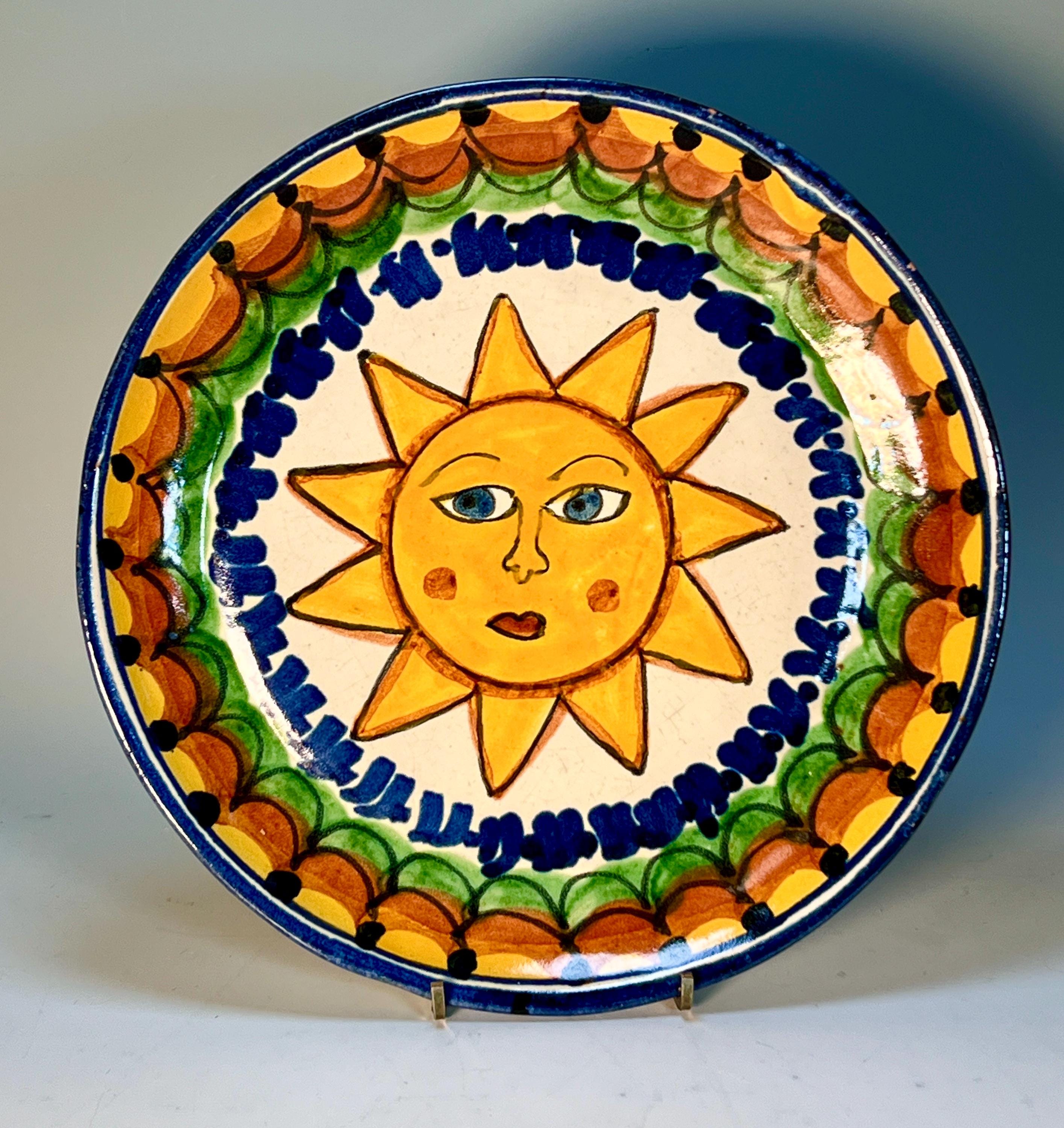 Vintage Mexican Ceramic Sun - Etsy