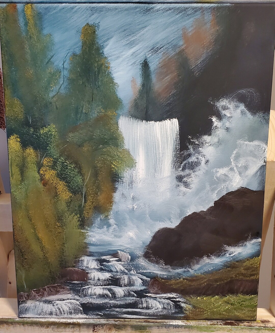 Raging Waterfall - Etsy