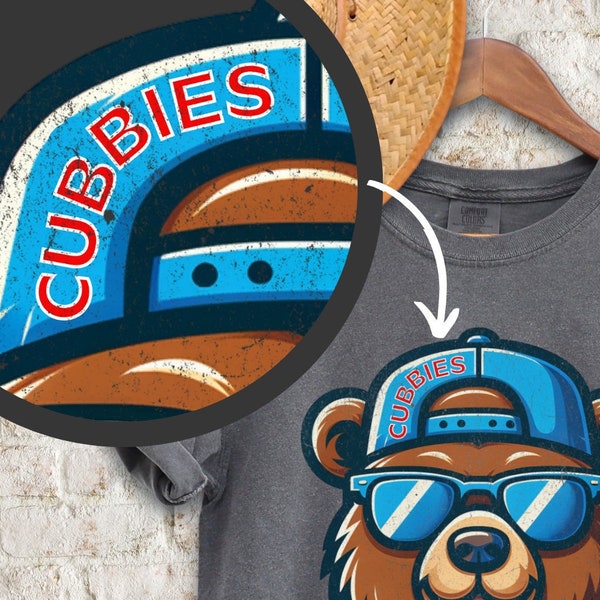 Cubbies T-shirt, Chicago Baseball Shirt, Vintage Cubs Tee, Gift for Baseball Lover, Cubbie Fan Gear, Game Day Apparel, Cub Unisex Crewneck