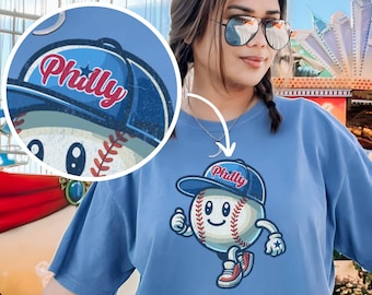 Phillies Tshirt, Philadelphia Baseball Shirt, Philly T-Shirt, Phillie Baseball Ausrüstung,Phillies Baseball T-Shirt,Phillies Damen Shirt,Phillies Shirt