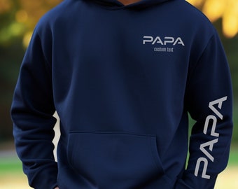 Papa Custom Hoodie, Gepersonaliseerde Papa Sweatshirt, Vaderdag Hoodie, Aangepaste Naam Hoodie, Zwangerschap Aankondiging, Nieuwe Papa Cadeau, Papa Shirt