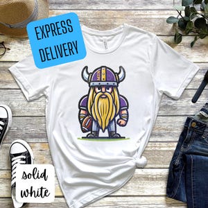Vikings Shirt EXPRESS Shipping, Bella+Canvas Vikings Tshirt