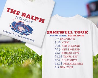 Buffalo Football T-shirt: Ralph Stadium Farewell Tour Crewneck Shirt