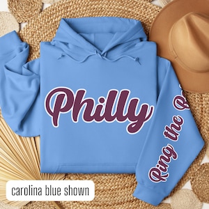 Phillies Vintage Hoodie, Philly Hooded Sweatshirt, Philadelphia Baseball Shirt, Phillies Shirt, Philly Sweater, Gift for Phillies Fan, Phila