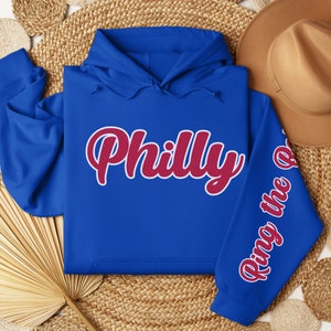 Phillies Hoodie, Philly Baseball Hooded Sweatshirt, Philadelphia Sports Pullover, Phillies Shirt, Ring the Bell Hoodie, Retro Phillies Shirt