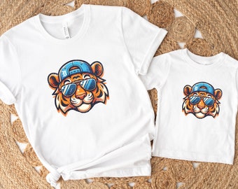 Mommy and Me Tigers Shirts, Detroit Baseball Matching Tshirts, Daddy and Me Tigers T-Shirts, Tigers Matching Shirts, Tigers Kids Tee Shirt