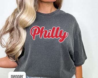 Koszulka Philly Baseball, Koszulka Phillie, Towar Philadelphia Baseball, Prezent dla Fana, Prezent na Dzień Ojca, Koszulka unisex dla Miłośnika Baseballu
