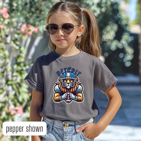 Kids Lions Tshirt Detroit Football T shirt for Kid Detroit Sunday Football Gameday Shirt Lions Football Merch Child Size Detroit Shirt Etsy