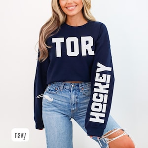 Toronto Hockey Sweatshirt, Toronto Crewneck, Vintage Leaf Shirt, Toronto Hockey Fan Sweater, Hockey Game Day Gear, Leafs Merch, TOR Gift