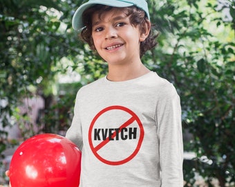 Maglietta a maniche lunghe per bambini piccoli "No Kvetch" - Regalo di Hanukkah