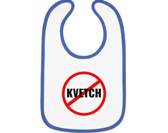 Bavaglino per neonati "No Kvetch" - Divertente regalo di Hanukkah