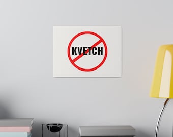 Tela opaca No Kvetch - Regalo di Hanukkah