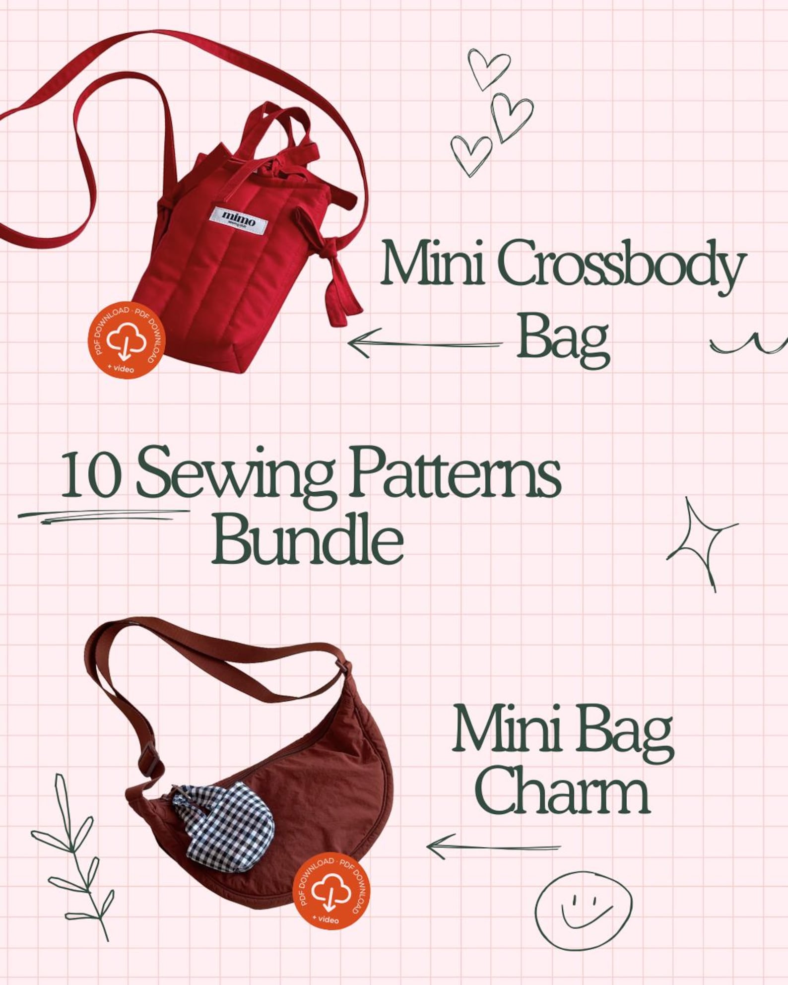 Beginner-friendly PDF Sewing Pattern Bundle: 10 Digital Download ...