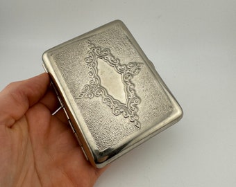 Vintage USSR Cigarette Case Metal