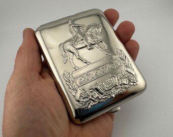 Vintage USSR Cigarette Case Metal