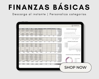 Annual finance planner, automated version with charts. Easy to use, it allows you to see the evolution of your income at a glance.