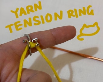 Cat Yarn Tension Ring - Make your crochet easier!