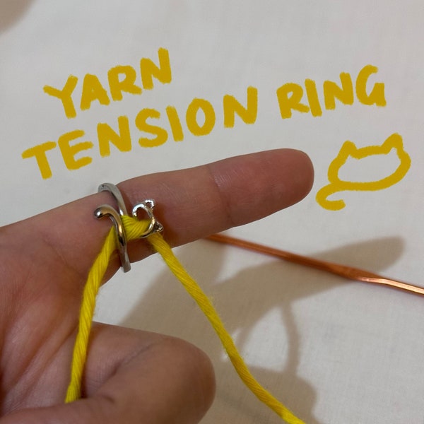 Cat Yarn Tension Ring - Make your crochet easier!