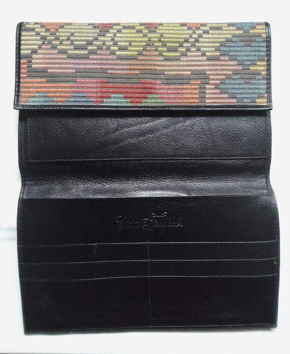 Vintage Christian Fischbacher leather bag wallet - image 4
