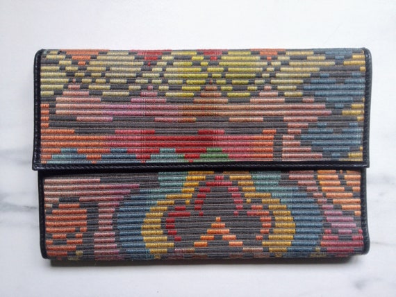 Vintage Christian Fischbacher leather bag wallet - image 1