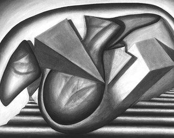 Concierto - Impresión original de bellas artes