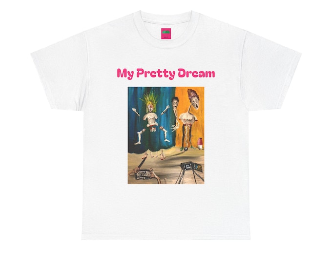 Unisex Regular fit Heavy Cotton T-Shirt Latera Art Dreamcore Weirdcore Horror