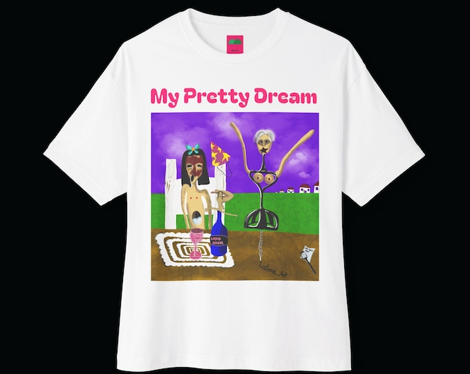 Oversize Fit T-Shirt Latera Art My Pretty Dream Dreamcore Weirdcore horror