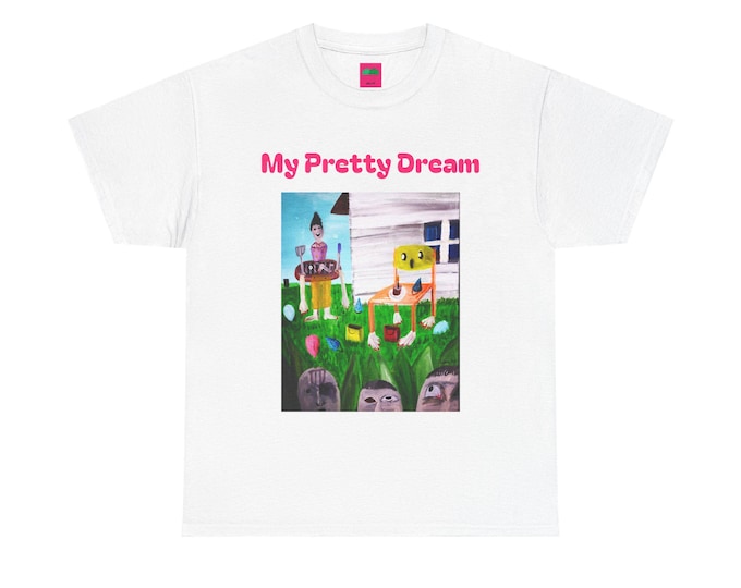 Unisex Regular fit Heavy Cotton T-Shirt Latera Art Dreamcore Weirdcore Horror