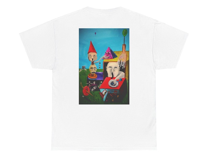 Unisex Regular fit Heavy Cotton T-Shirt Latera Art Dreamcore Weirdcore Horror