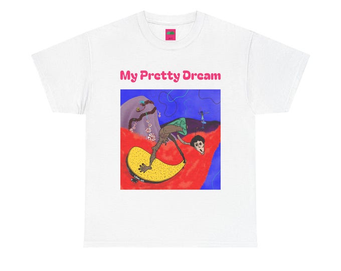 Unisex Regular fit Heavy Cotton T-Shirt Latera Art Dreamcore Weirdcore Horror