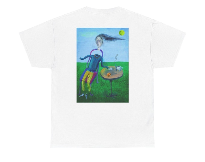 Unisex Regular fit Heavy Cotton T-Shirt Latera Art Dreamcore Weirdcore Horror
