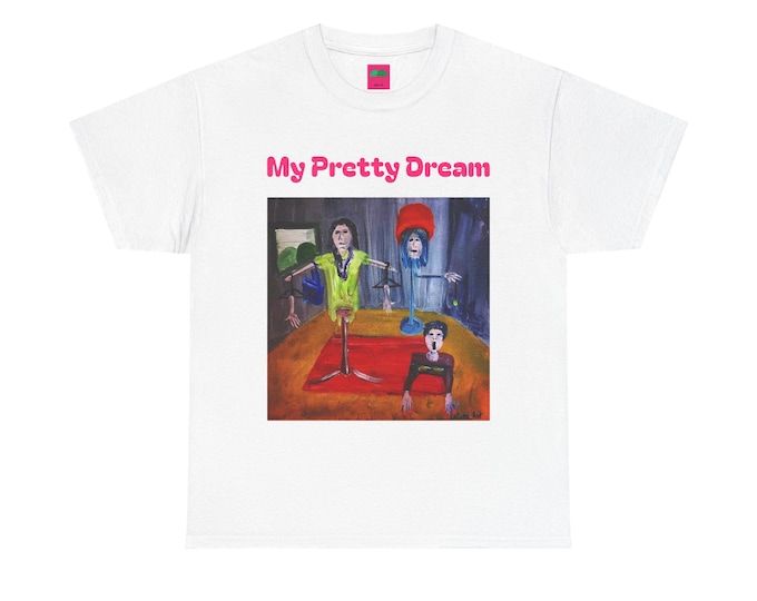 Unisex Regular fit Heavy Cotton T-Shirt Latera Art Dreamcore Weirdcore Horror