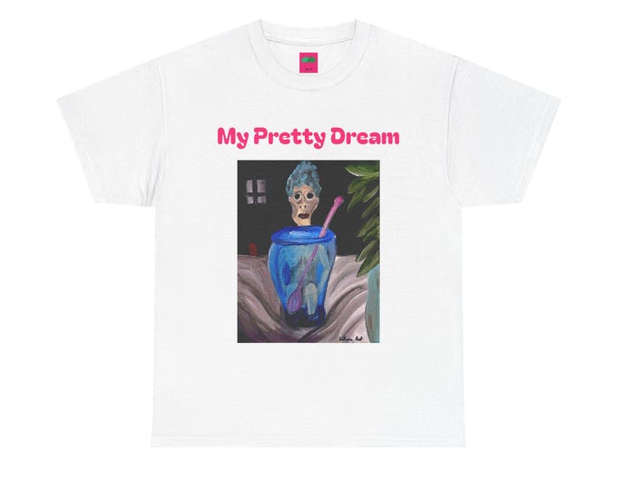 Unisex Regular fit Heavy Cotton T-Shirt Latera Art Dreamcore Weirdcore Horror
