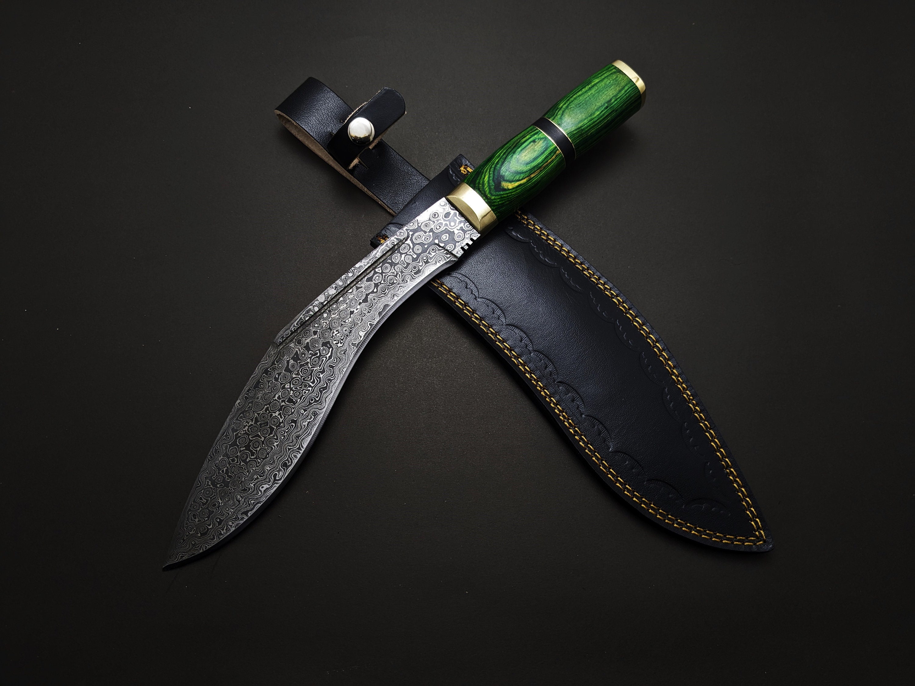 Buy Damascus Hunting Knife Online In India -  India