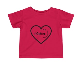 Baby fijn jersey T-shirt Mama