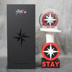 Stray Kids V2 Lightstick Stand | SKZ Lightstick Display Holder for Kpop Fans | Stray Kids Merch Organizer for Desk or Shelf