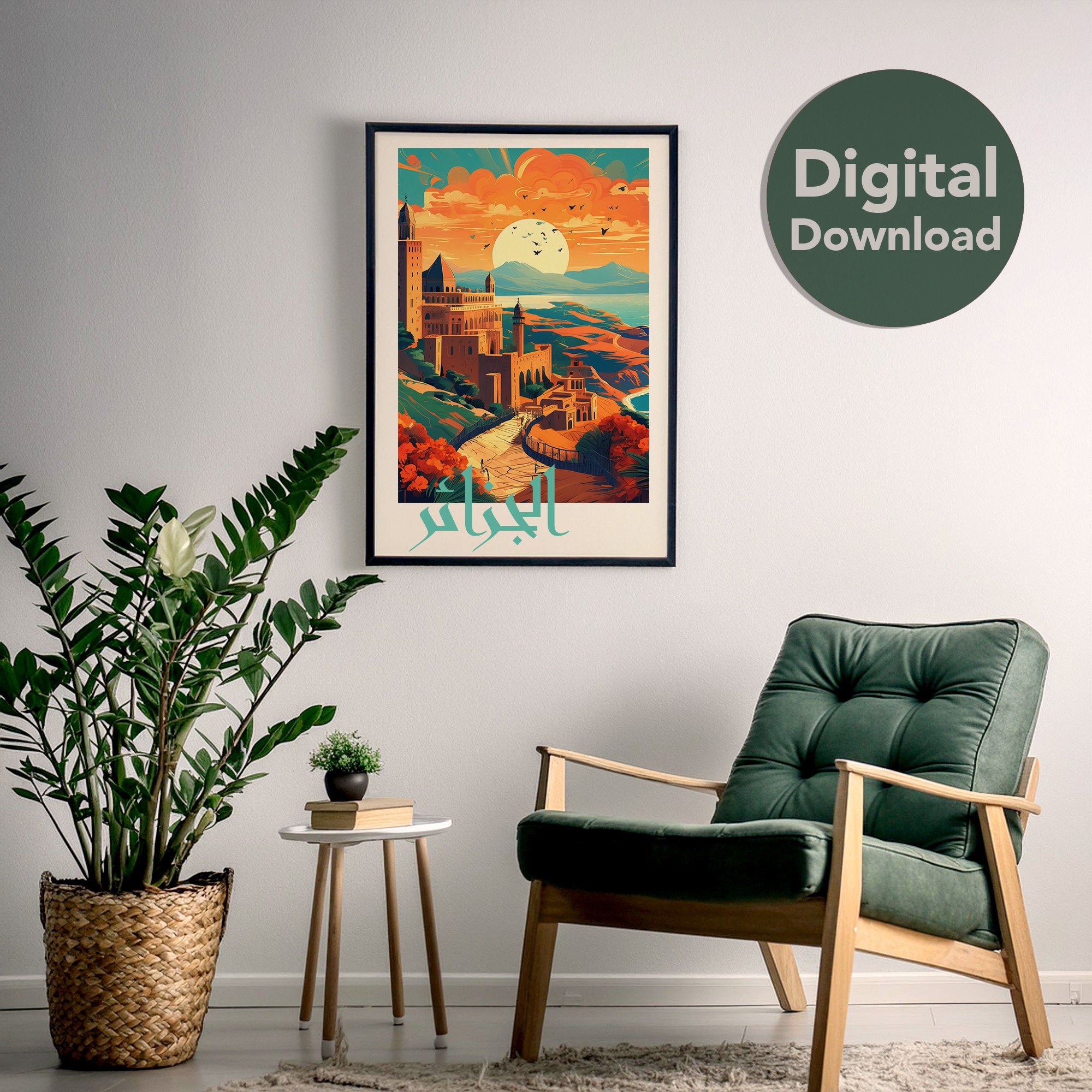Algeria Poster, Arab World Wonders, Travel Poster, Wall Art, Digital Download