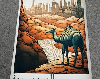 Saudi Arabia Poster, Arab World Wonders, Travel Poster, Wall Art