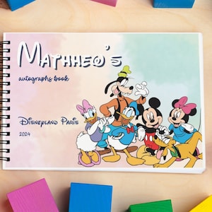 Micky und seine Freunde Disneyland Disney World Park Autogrammbuch Personalisierung - Disney Paris, Disney World Park, Disney Cruise und Disneyland
