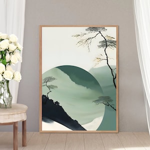 Japandi Wabi Sabi Wall Art Print Japanese Minimalist Zen Decor Scandinavian Style Nordic Poster Modern Boho Interior Design Instant Download