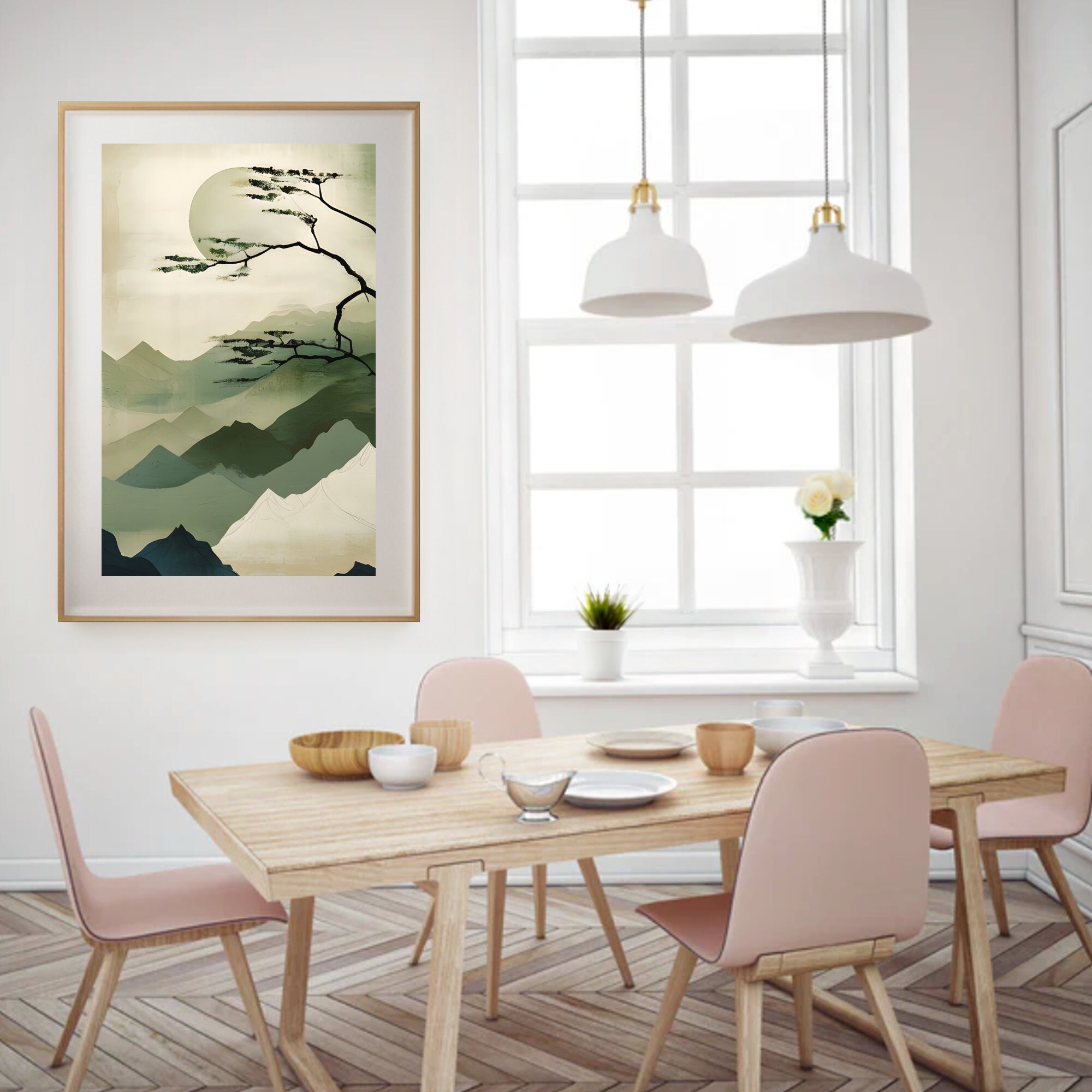 Japandi Wabi Sabi Wall Art Print Japanese Minimalist Zen Decor